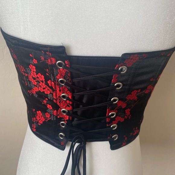 Victorias Secret Cherry Blossom Corset Top Small - Picture 2 of 3